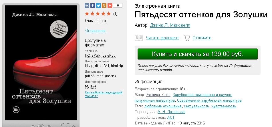 Джина Л. Максвелл, Пятьдесят оттенков .jpg