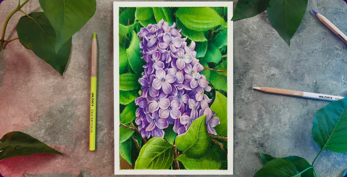 фиолетовой сирени в листьях вместе с Евгенией Щегловой.png